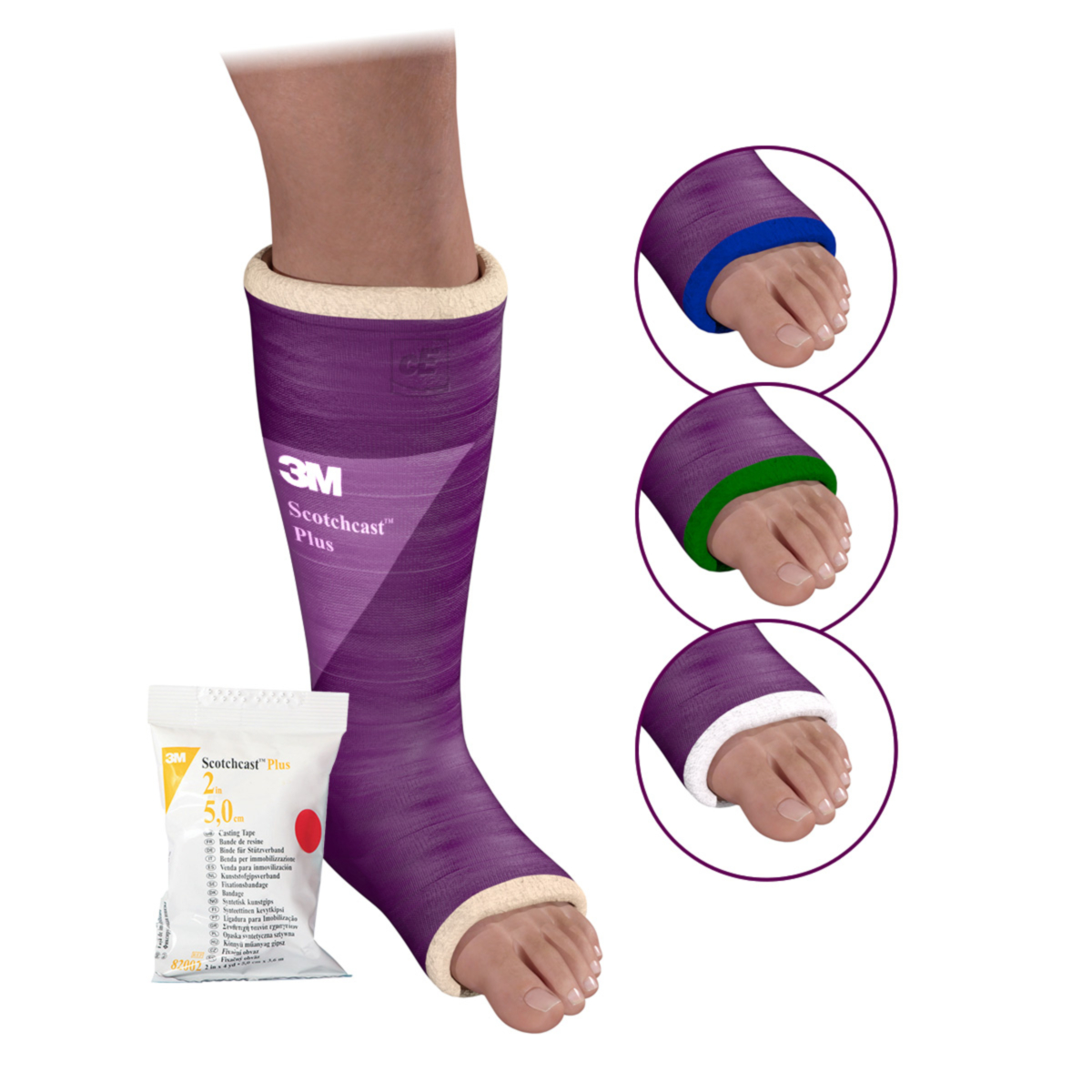 Scotchcast Plus Set Unterschenkel Frottee