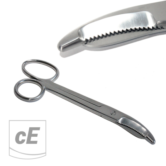 Gips-/Verbandschere BRUNS (gezahnt)