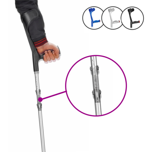 Unterarmgehstützen mit Stoßdämpfer